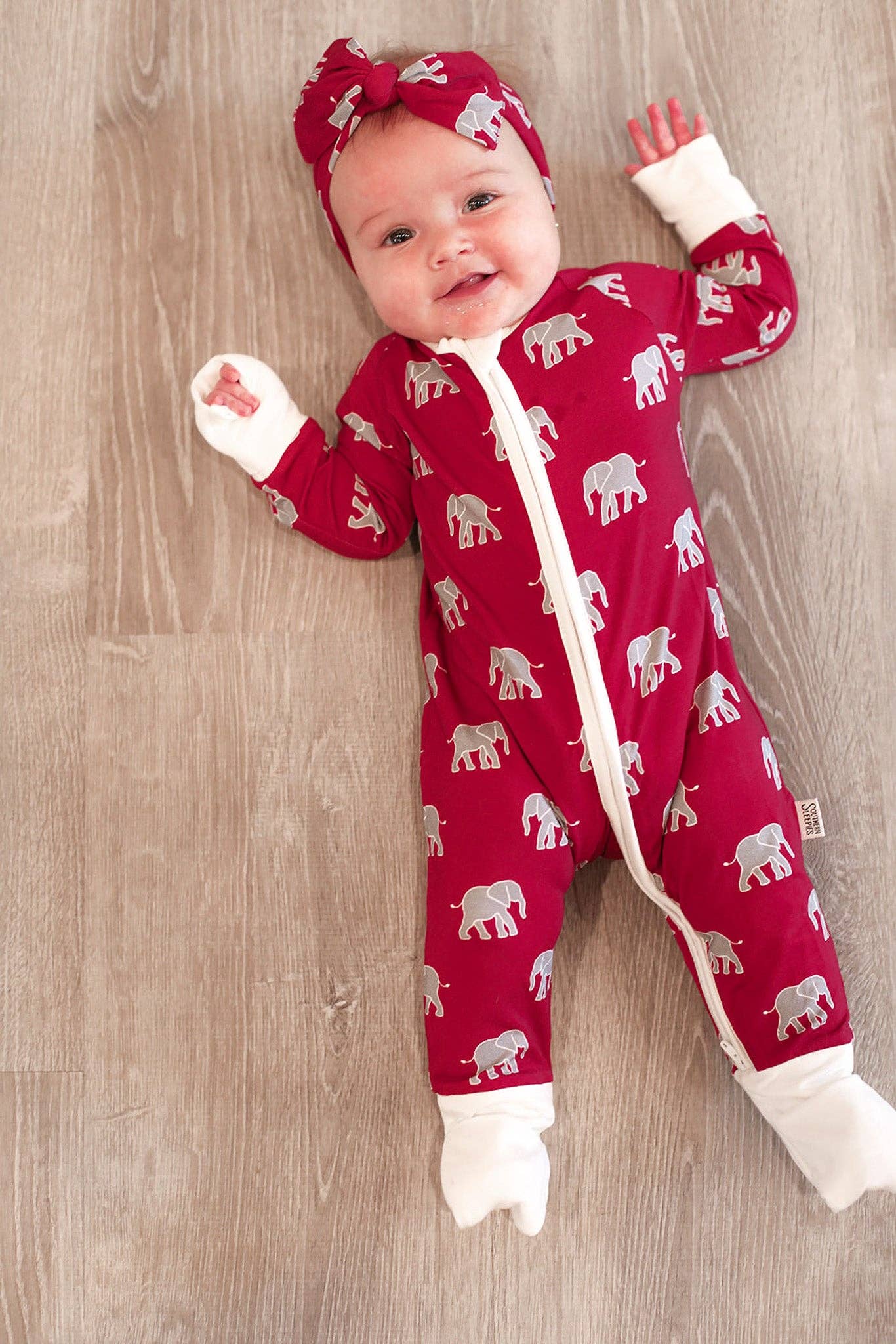 Elephant Double Zipper Bamboo Sleeper
