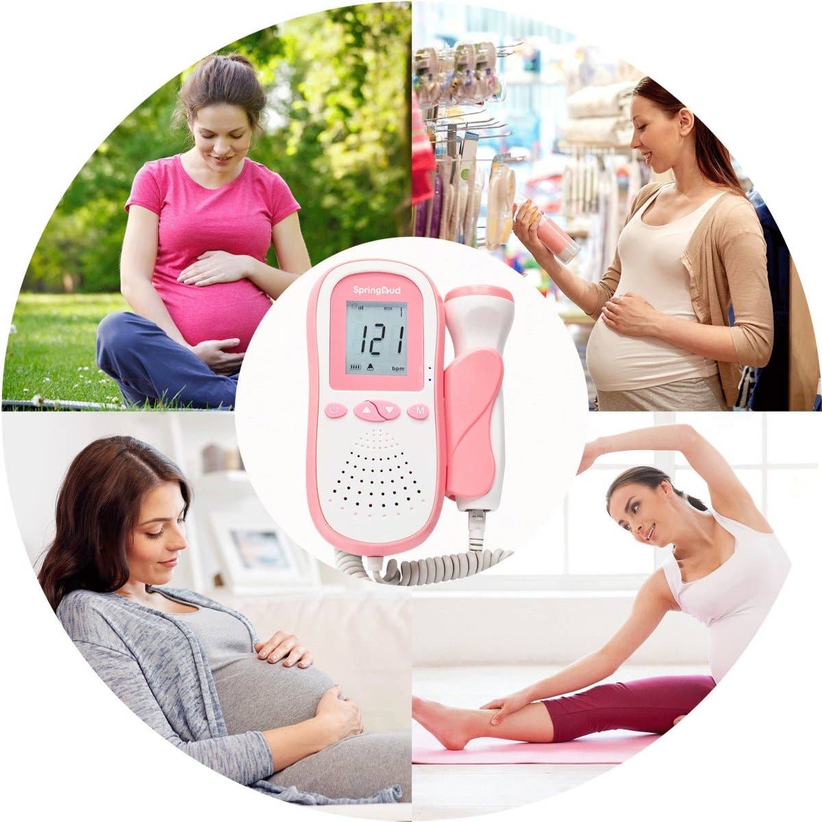 SpringBud FD-500B FDA Fetal Heart Doppler