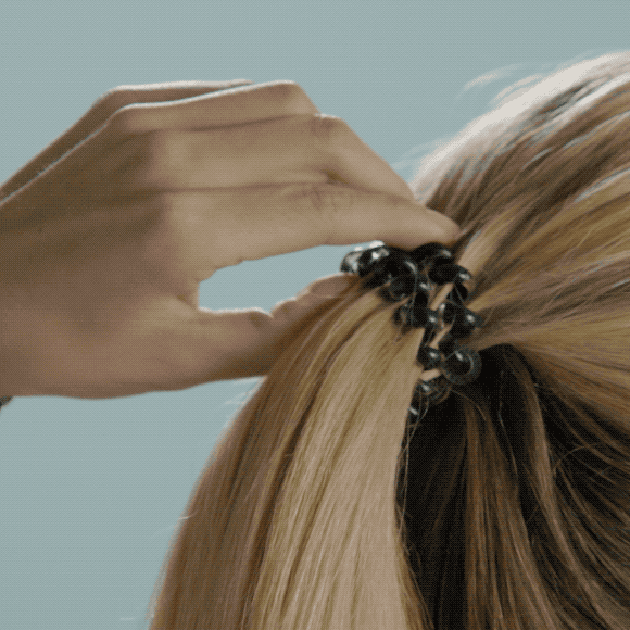 Coconut White - Small Spiral Hair Coils, Hair Ties, 3-pack: Small