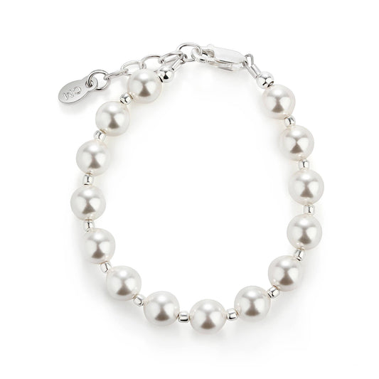 Silver Chunky Pearl Kids Bracelet Children's Jewelry