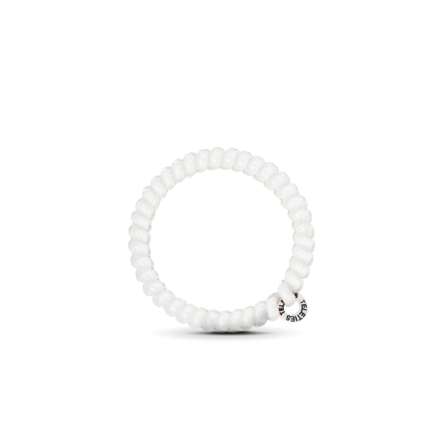 Coconut White - Small Spiral Hair Coils, Hair Ties, 3-pack: Small
