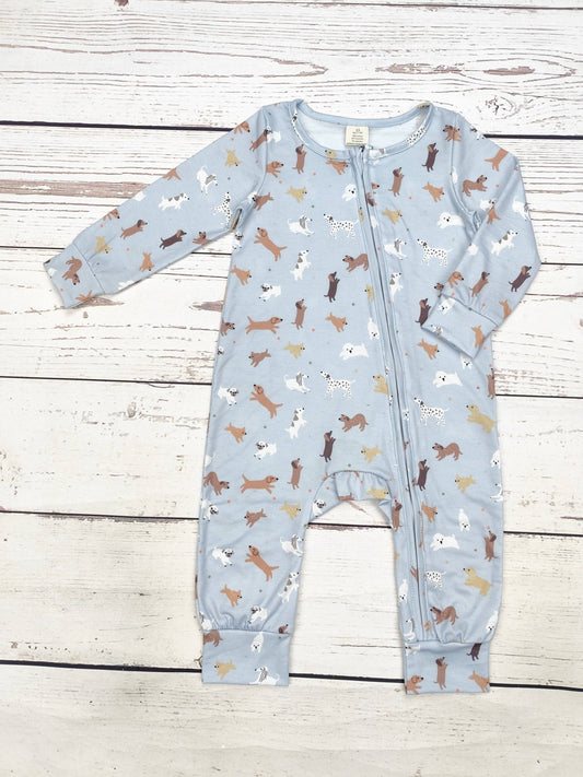 Boy Dog Print Zippy Sleeper
