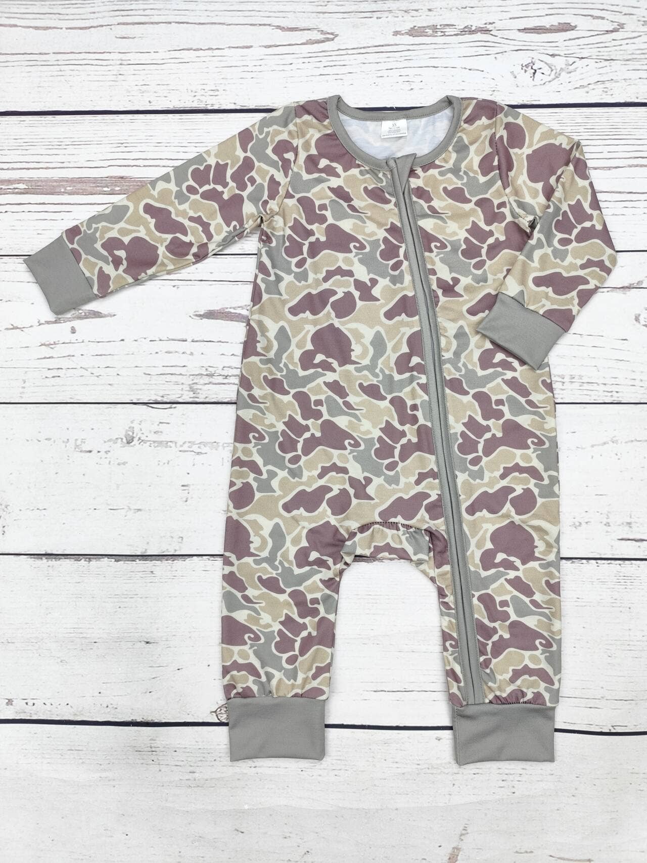 Camouflage Print Zip Sleeper