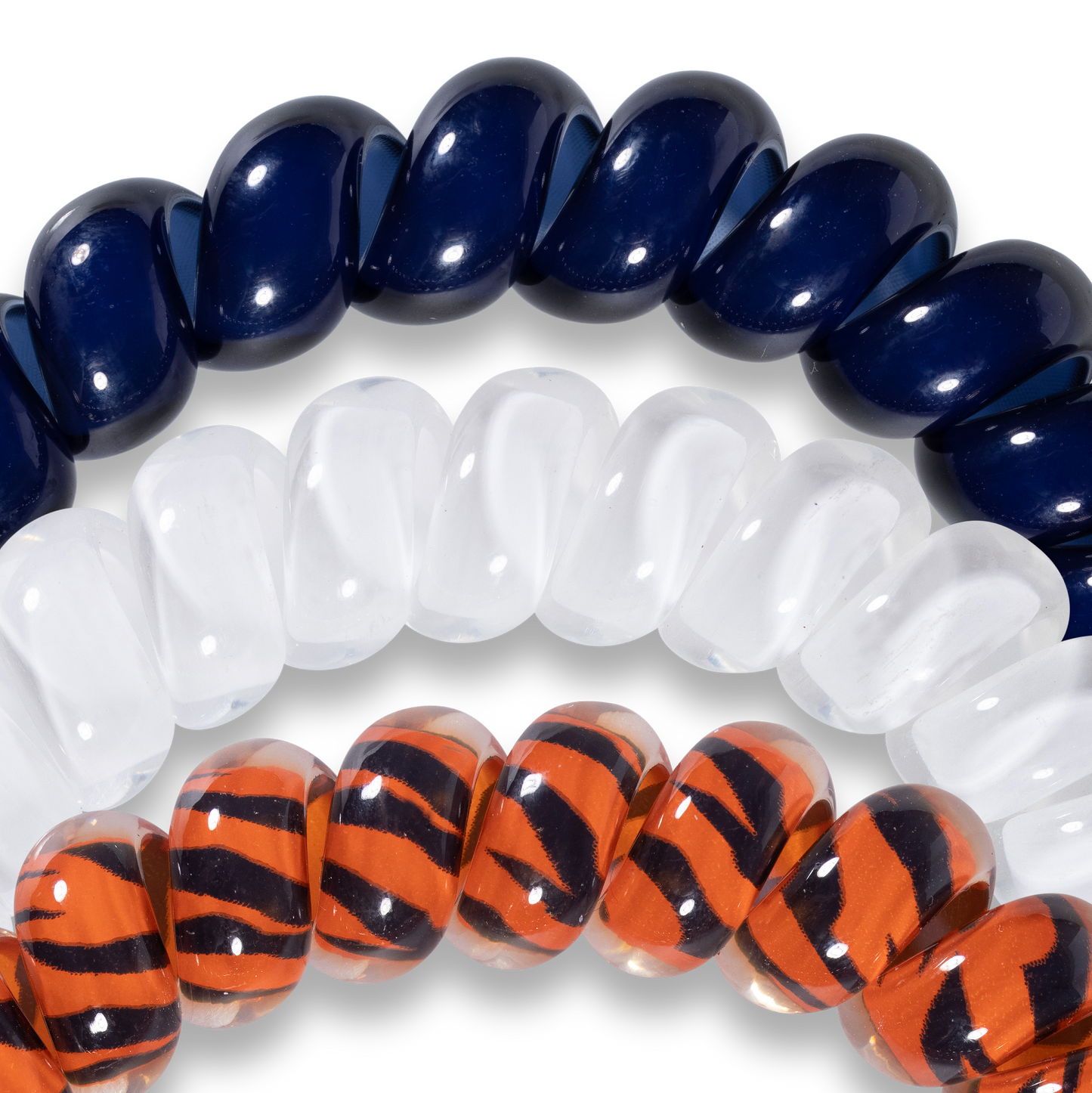 Auburn University - Large Hair Coils, Hair Ties, 3-pack