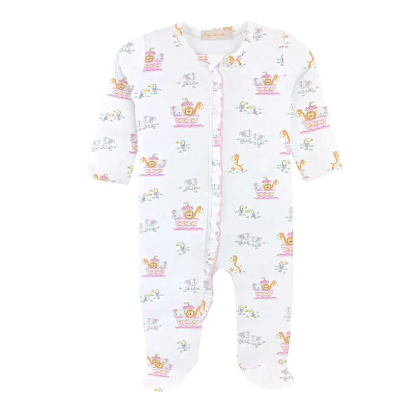 Noah's Ark Ruffled Footie