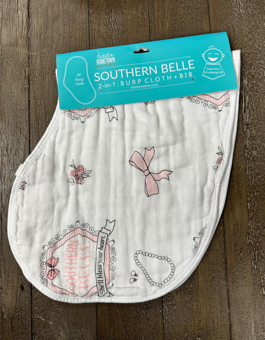 Southern Belle Burp Cloth/Bib