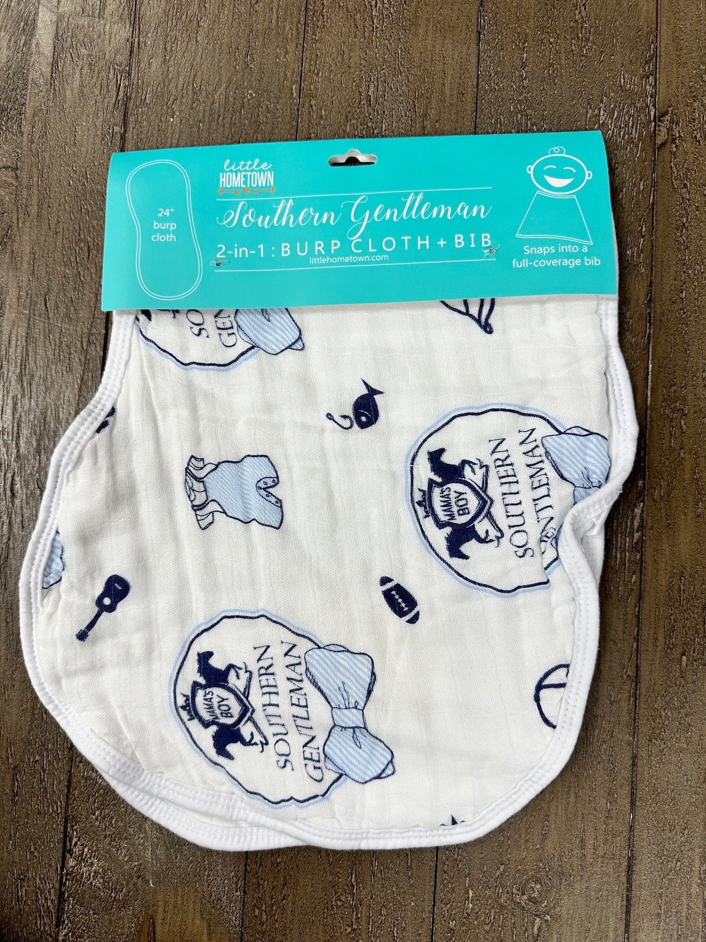 Southern Gentleman Burp Cloth/Bib