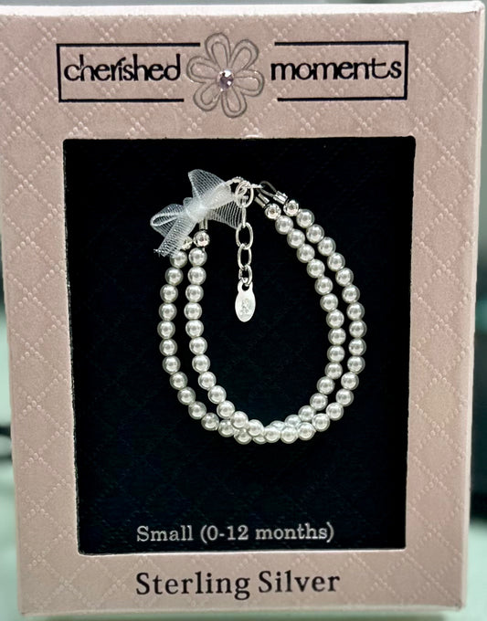 Elizabeth Double Strand Pearl Bracelet