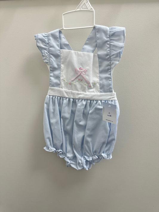 Blue Bubble w/Pink Bow