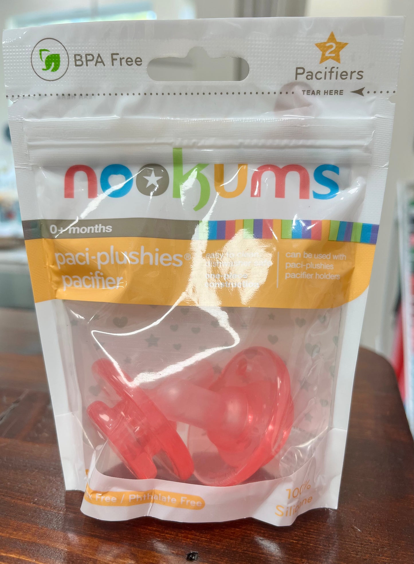 nookums Pacifier-Pink