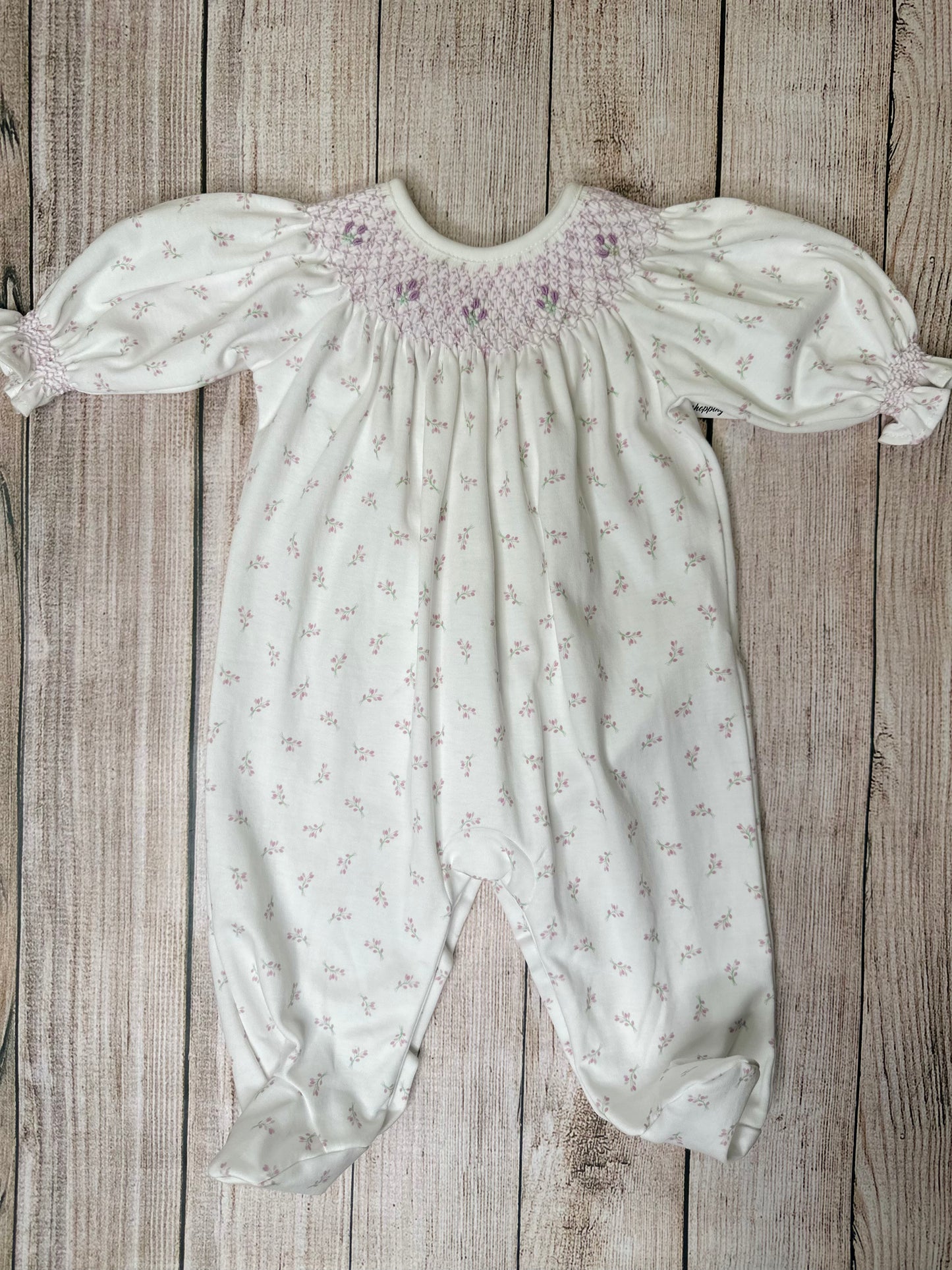 Purple Joy Floral Footie