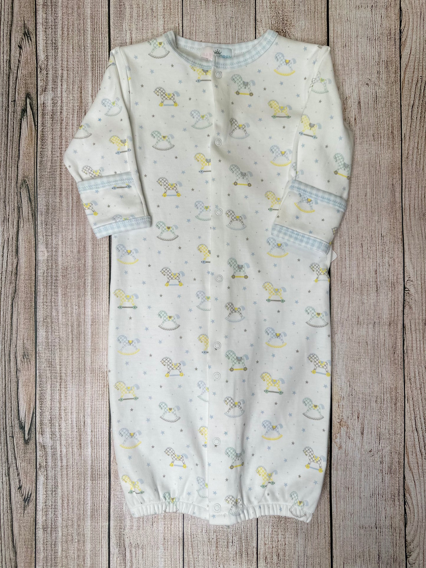 Blue Rockin Horse Gown