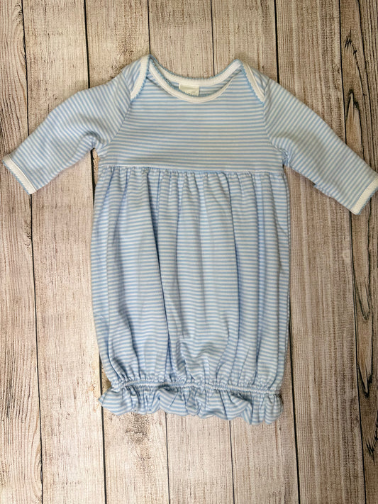 Blue & White Stripe Gown