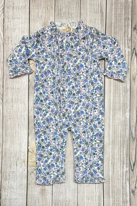 Blue Flower Footless Sleeper