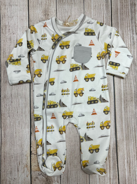 Construction Trucks Footie