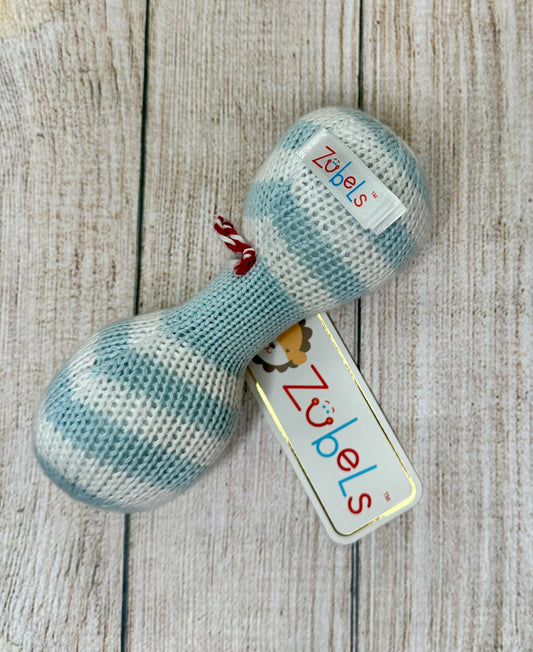 Blue Dumbbell Rattle