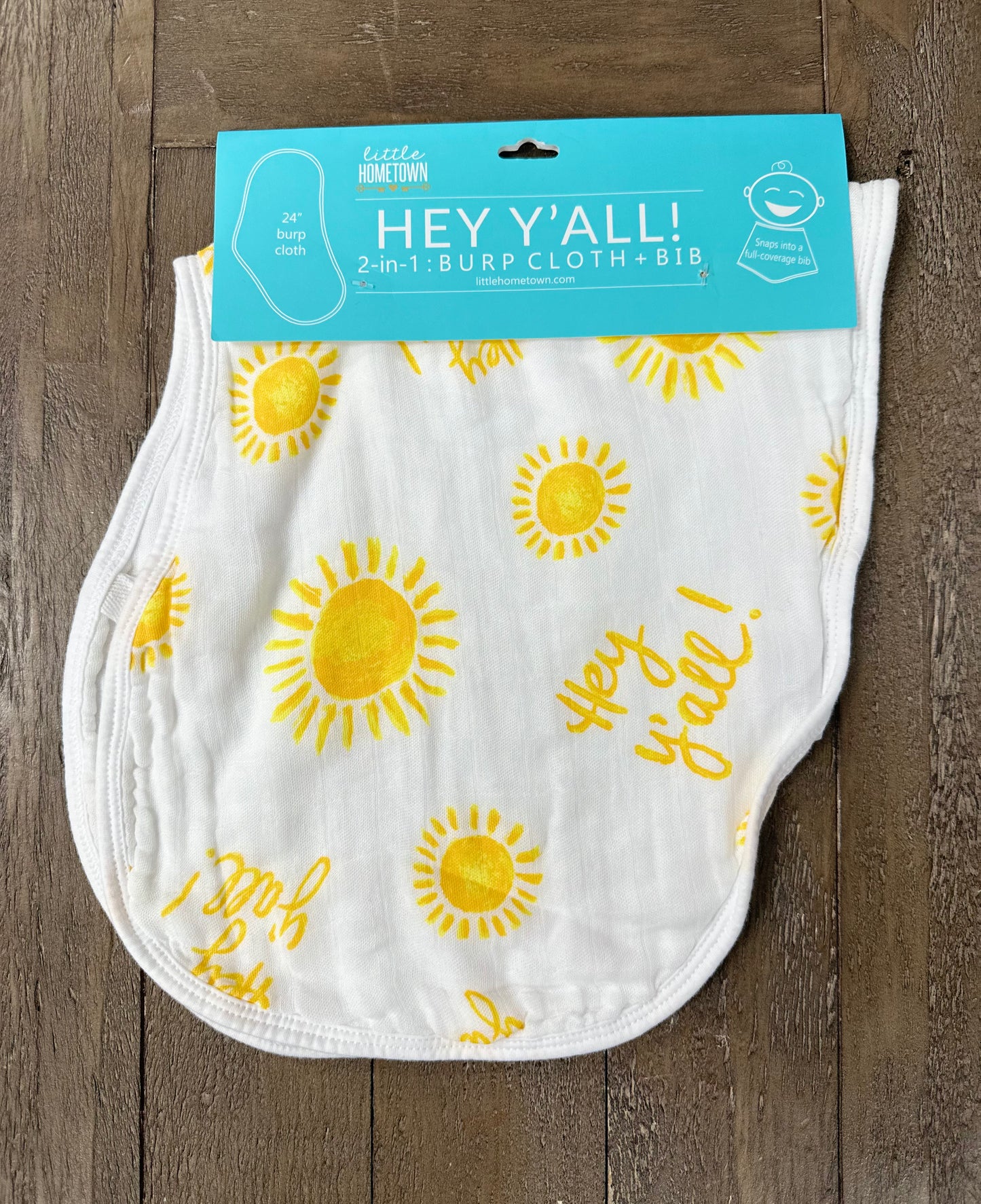 Hey Y'all! Burp Cloth/Bib