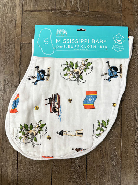 Mississippi Burp Cloth/Bib