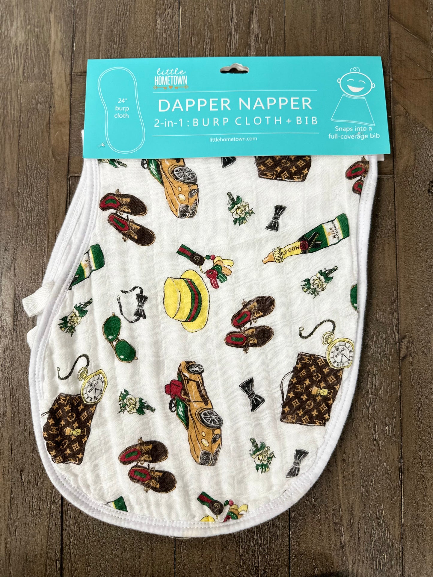 Dapper Napper Burp Cloth/Bib