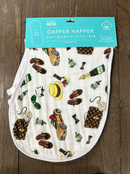 Dapper Napper Burp Cloth/Bib