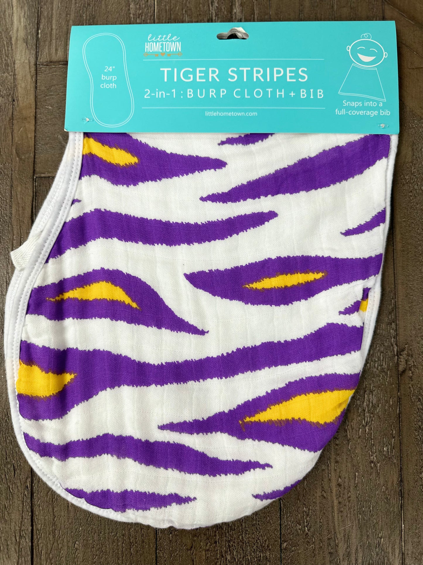 Tiger Stripes Burp Cloth/Bib