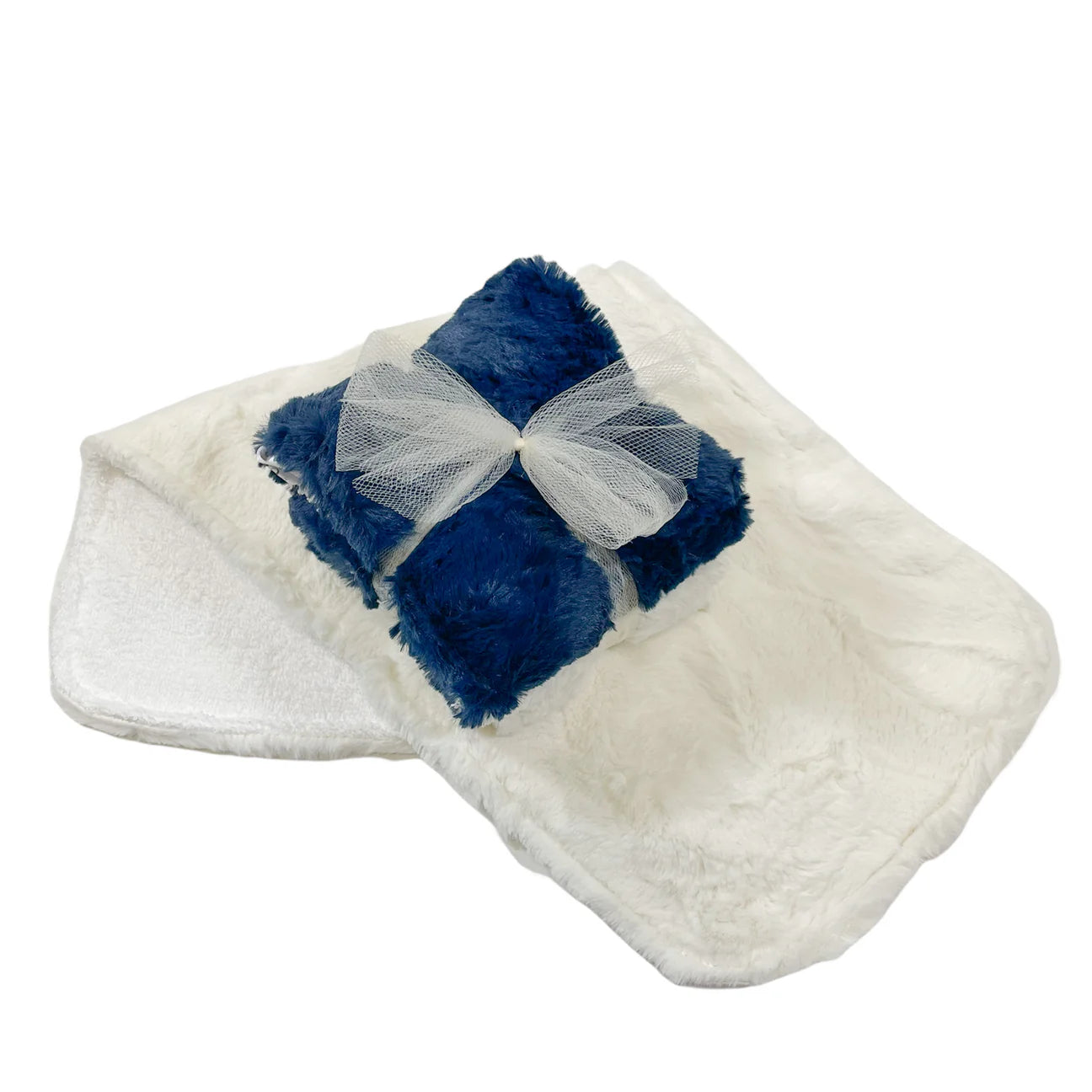 Navy Burp Cloth Set