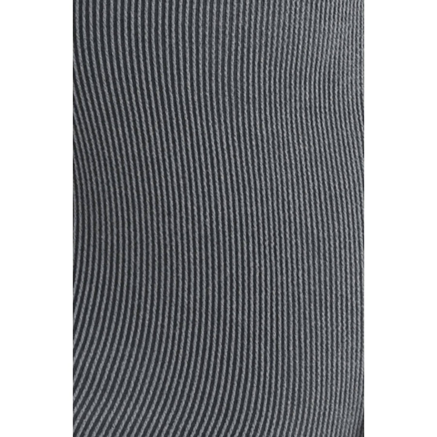 Round Neck Ribbed Maternity Bodycon Midi Dress: Dark Grey
