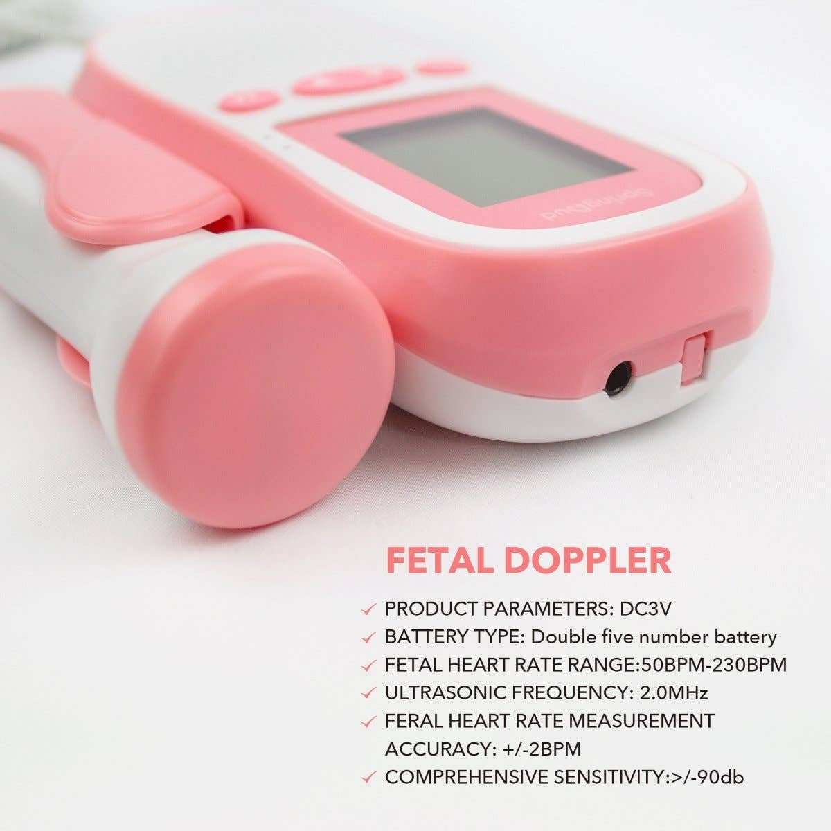 SpringBud FD-500B FDA Fetal Heart Doppler