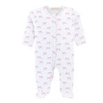 Tiny Pretty Bows Ruffled Zipper Footie