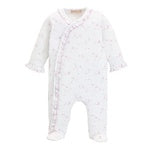 Whisper of Stars Pink Ruffled Footie