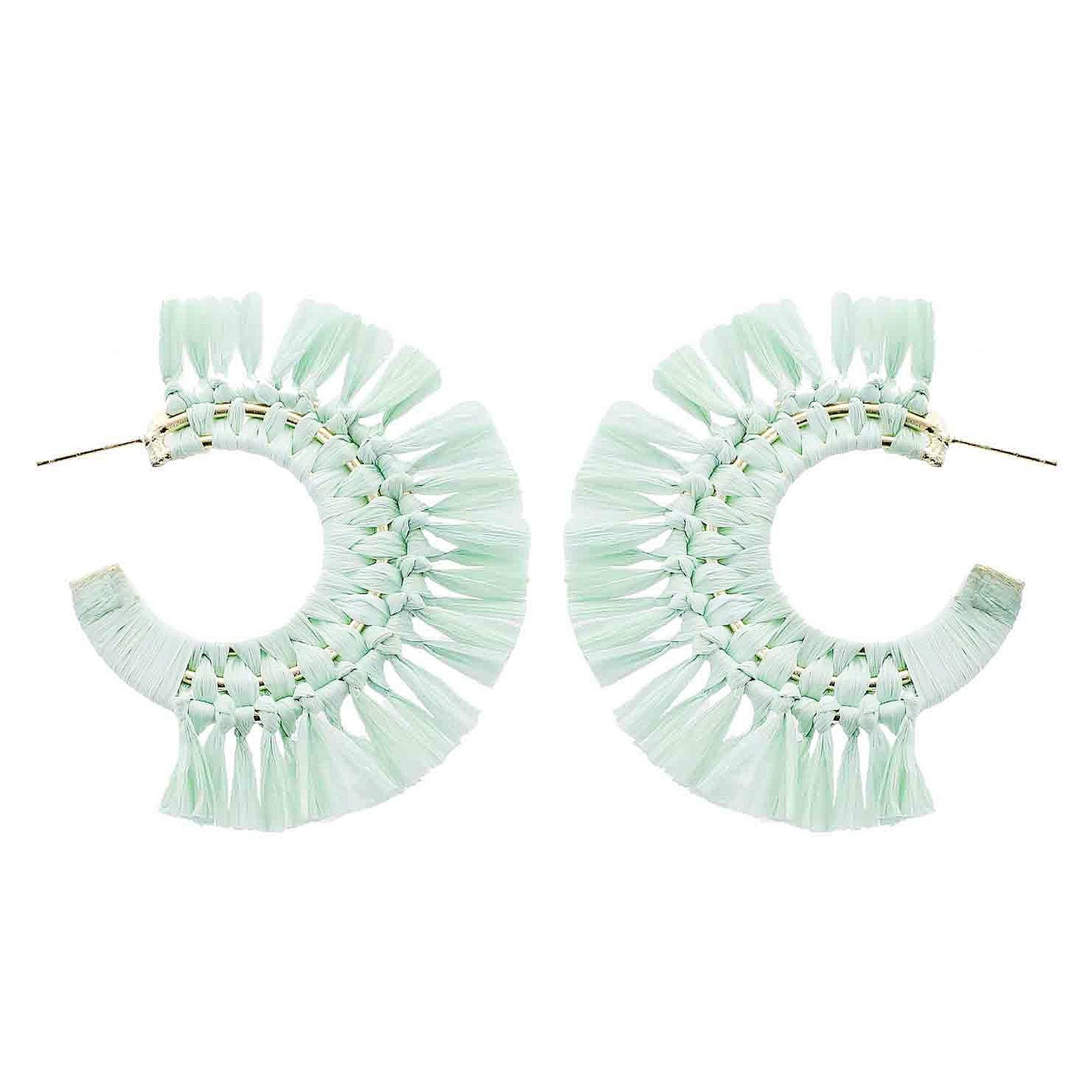Raffia Hoops