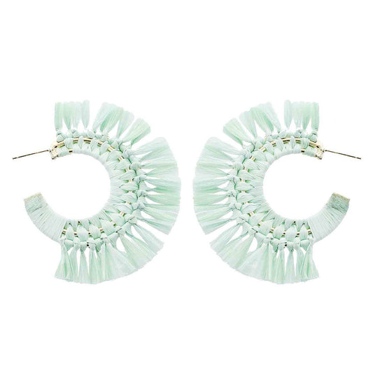 Raffia Hoops