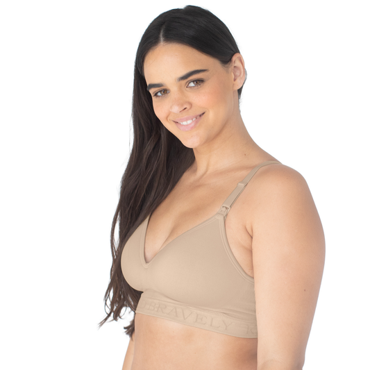 Beige Sublime® Contour Nursing & Maternity Bra - fixed padding