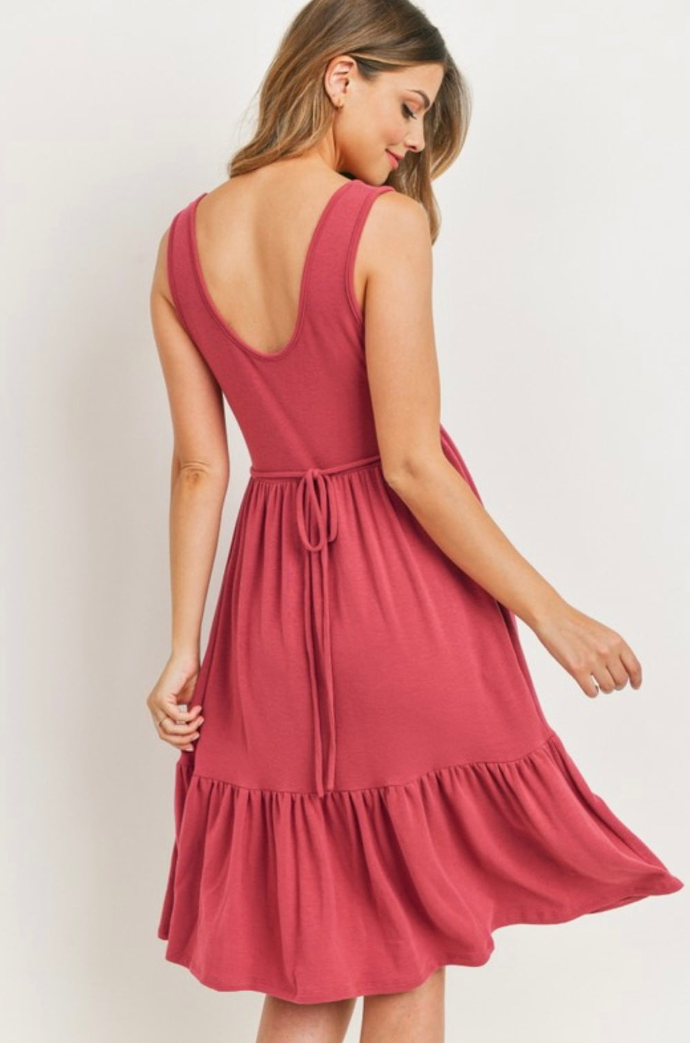 Terry Midi Maternity Dress