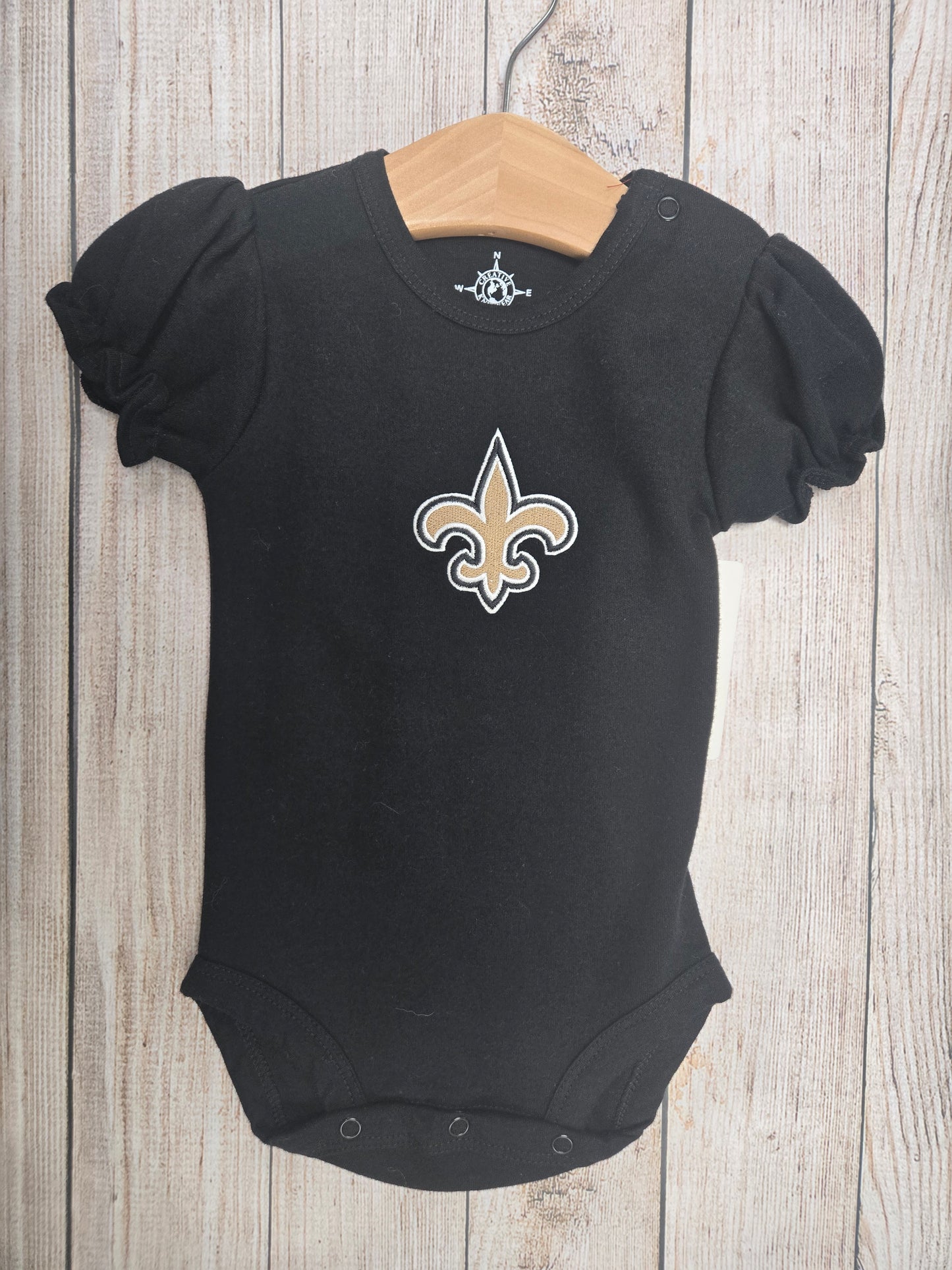 Saints Puff Sleeve Onesie