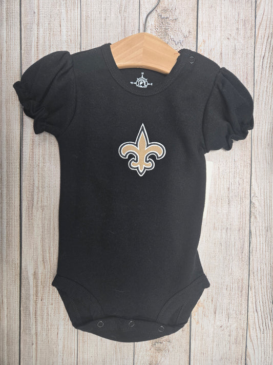 Saints Puff Sleeve Onesie