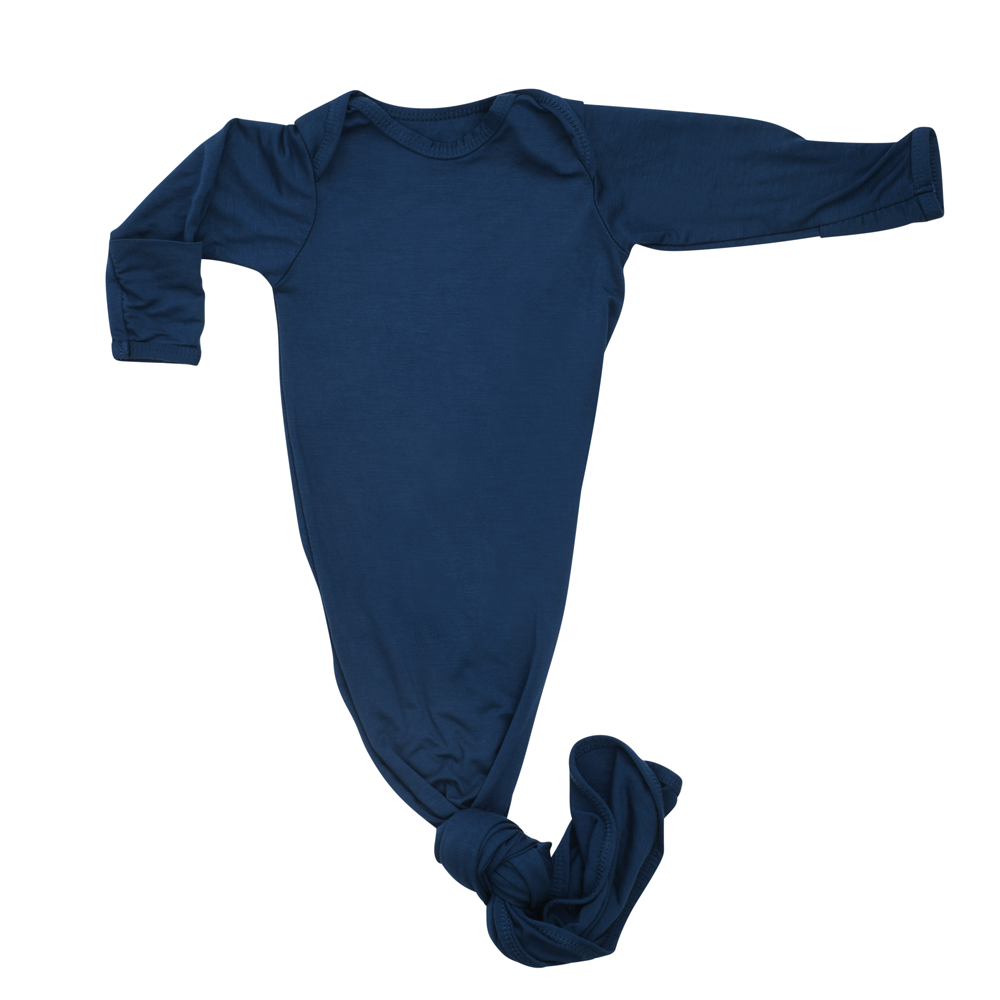 Navy Blue Knotted Gown
