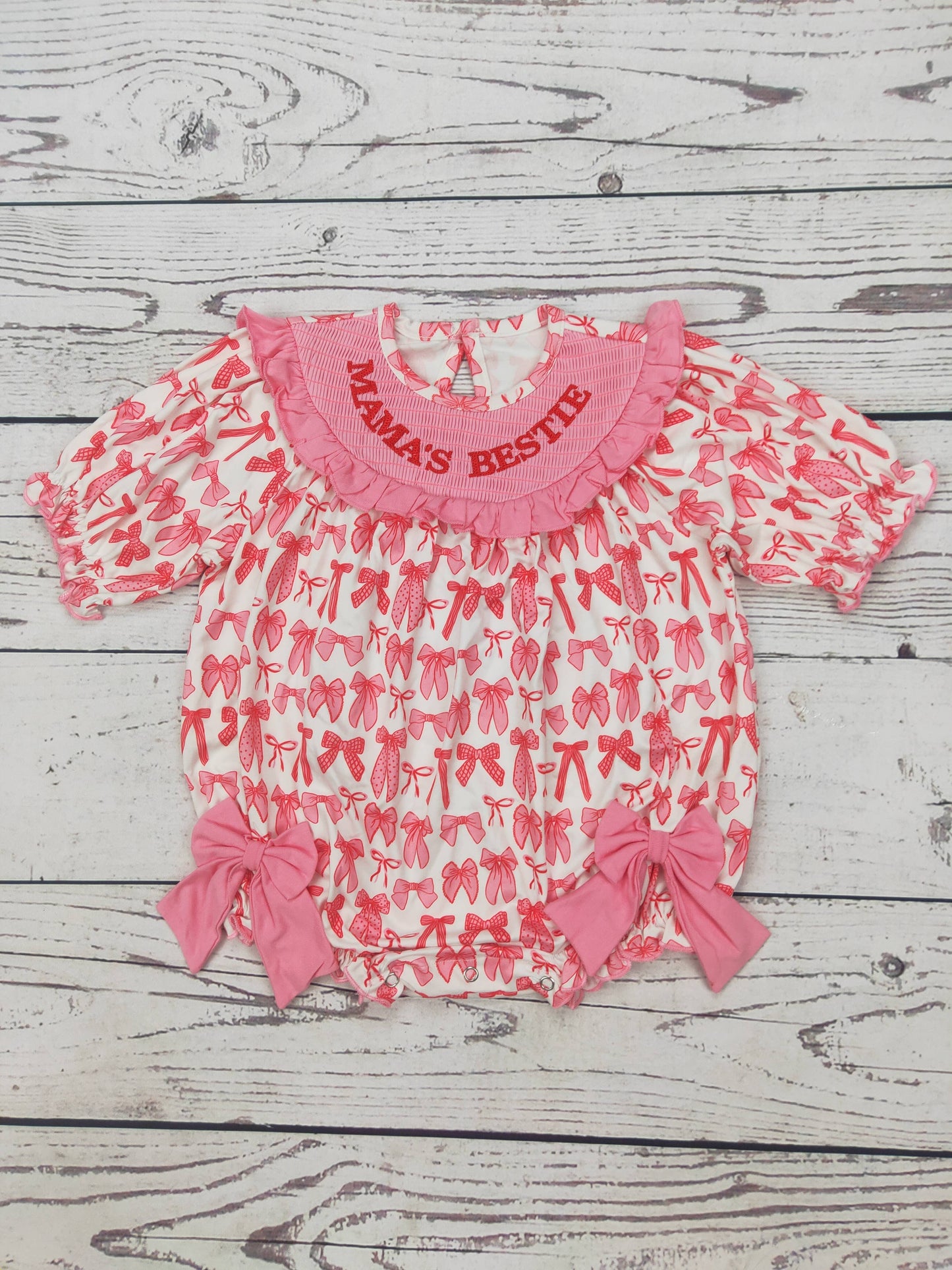 Mama's Bestie Smocked Bubble