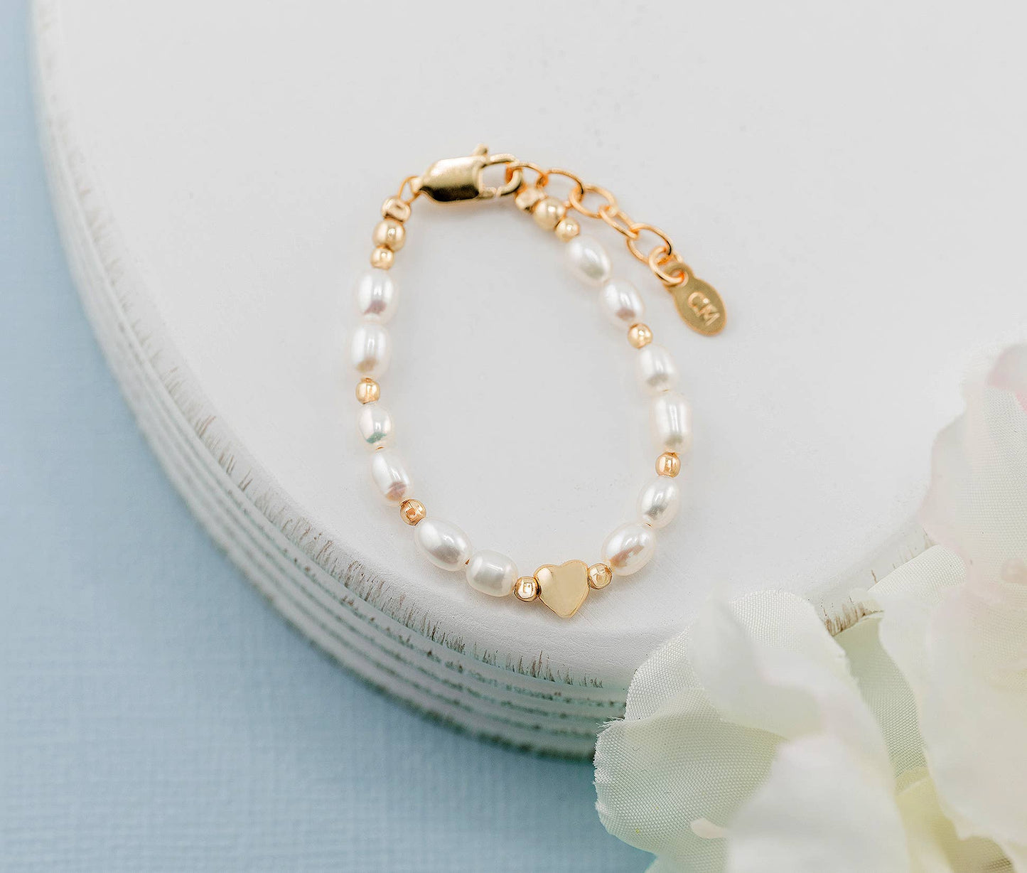 Willow Girls 14K Gold-Plated Pearl Baby & Children's Bracelet