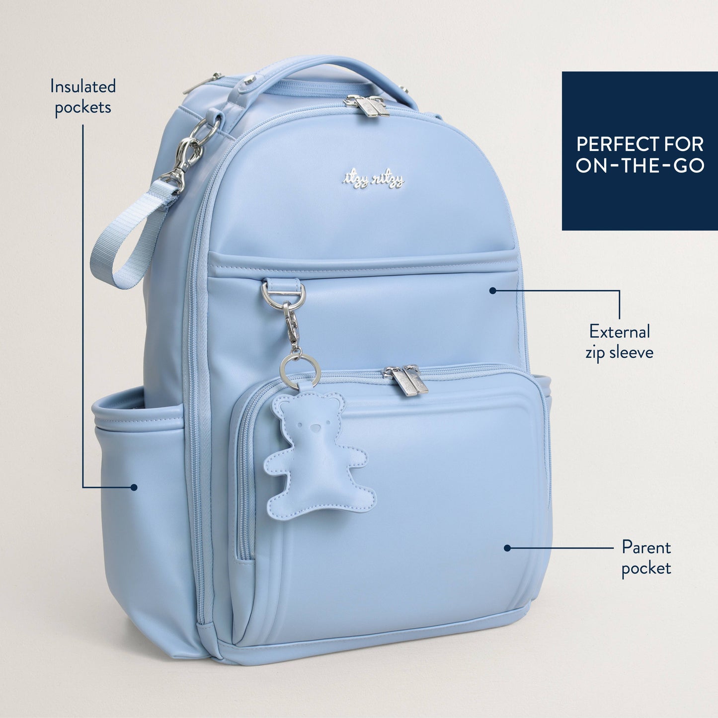 *NEW* Teddy Blue Boss Plus™ Backpack Diaper Bag