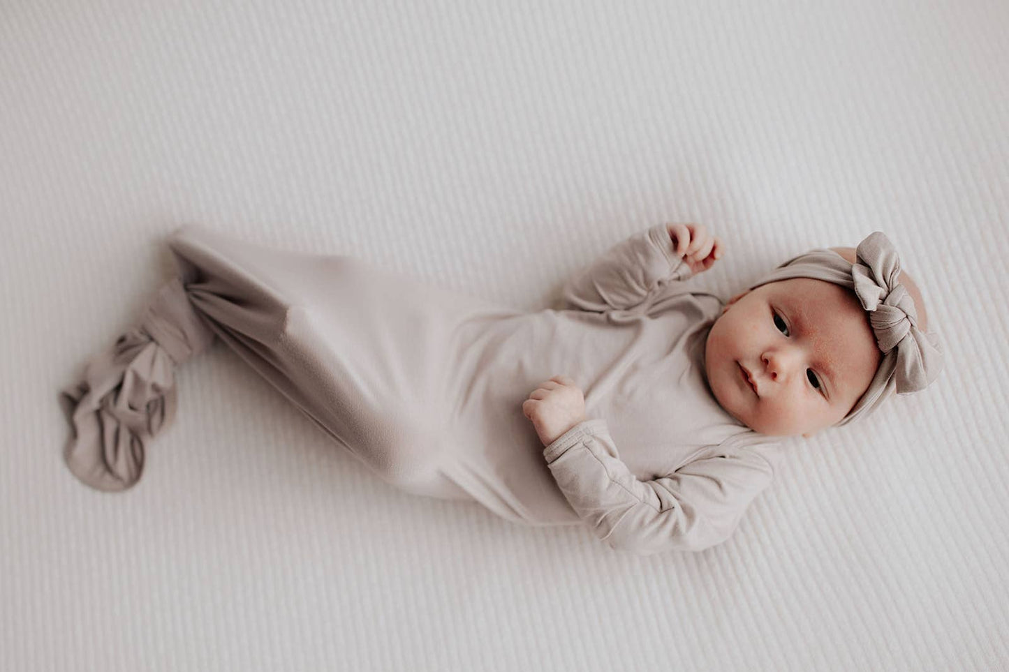 Harbor Mist Taupe Knotted Gown