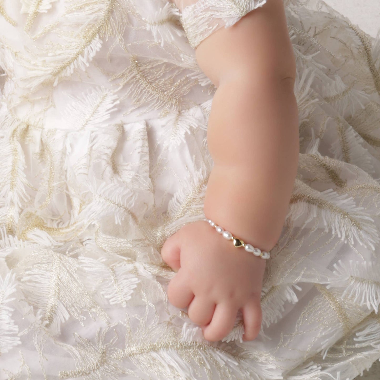 Willow Girls 14K Gold-Plated Pearl Baby & Children's Bracelet