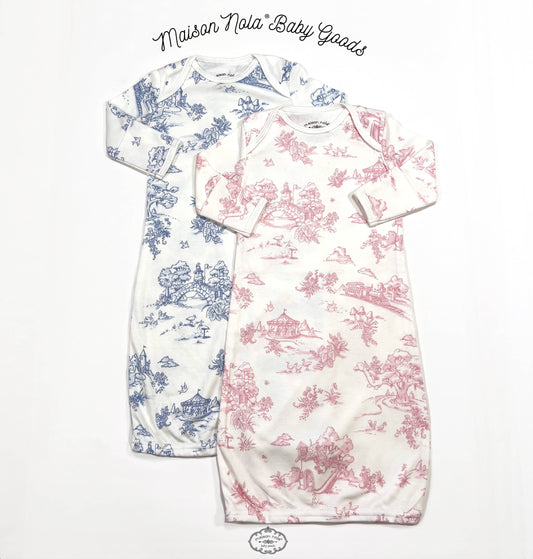Bamboo Baby Gown: Pink