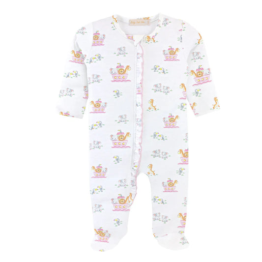 Noah's Ark Ruffled Footie
