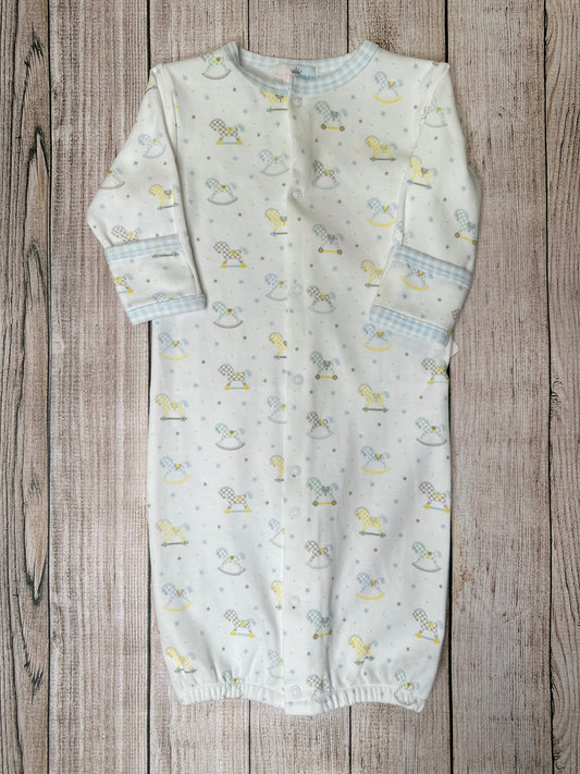 Blue Rockin Horse Gown