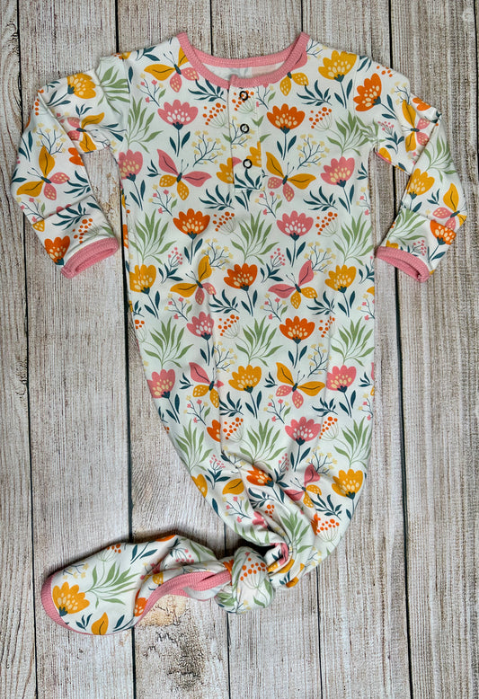 Floral Knotted Gown