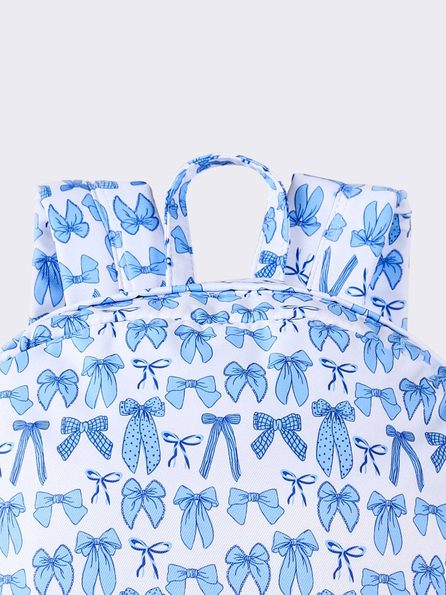 Bow Print Kids Girls Canvas Backpack