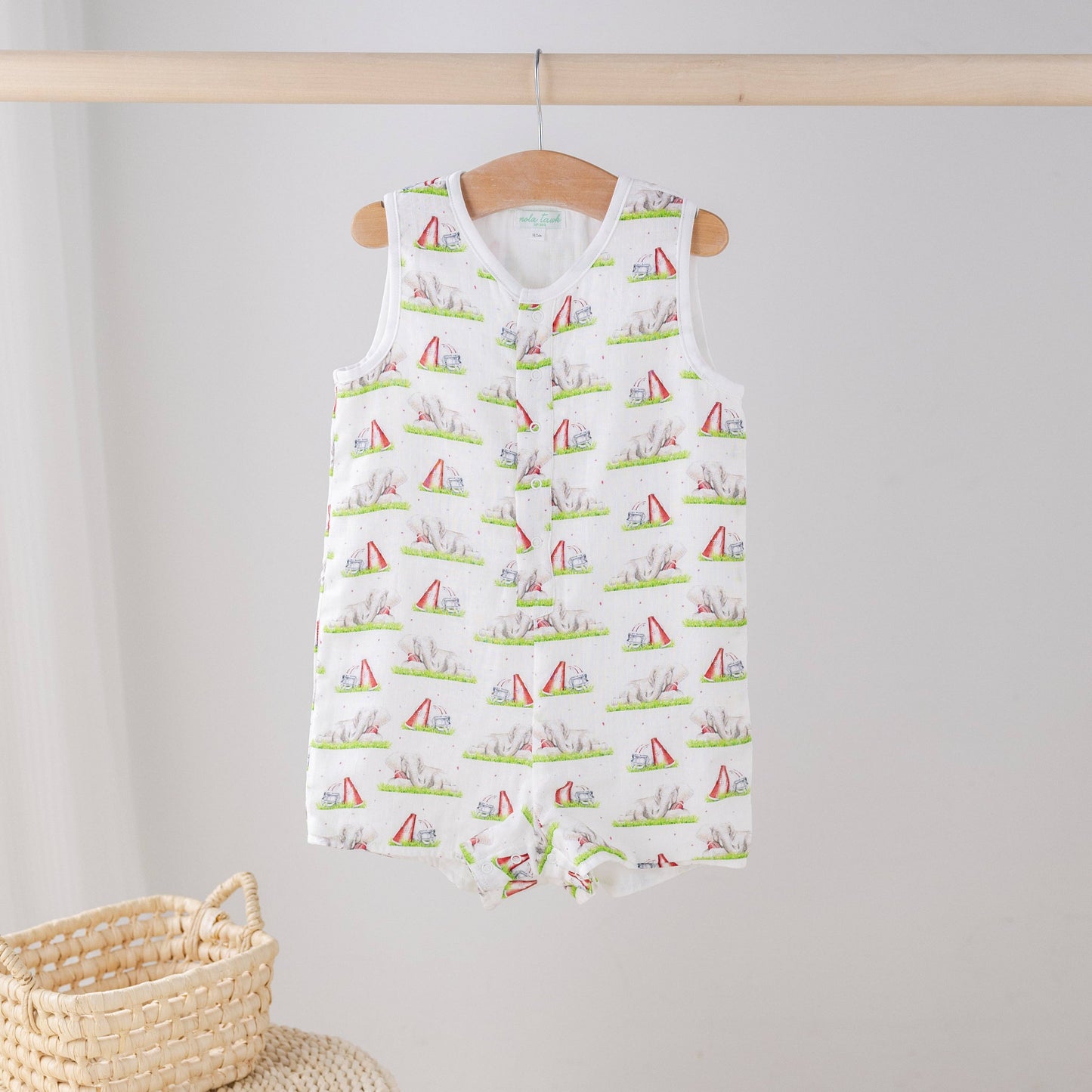 Mascot Mania in Alabama Organic Muslin Shortall