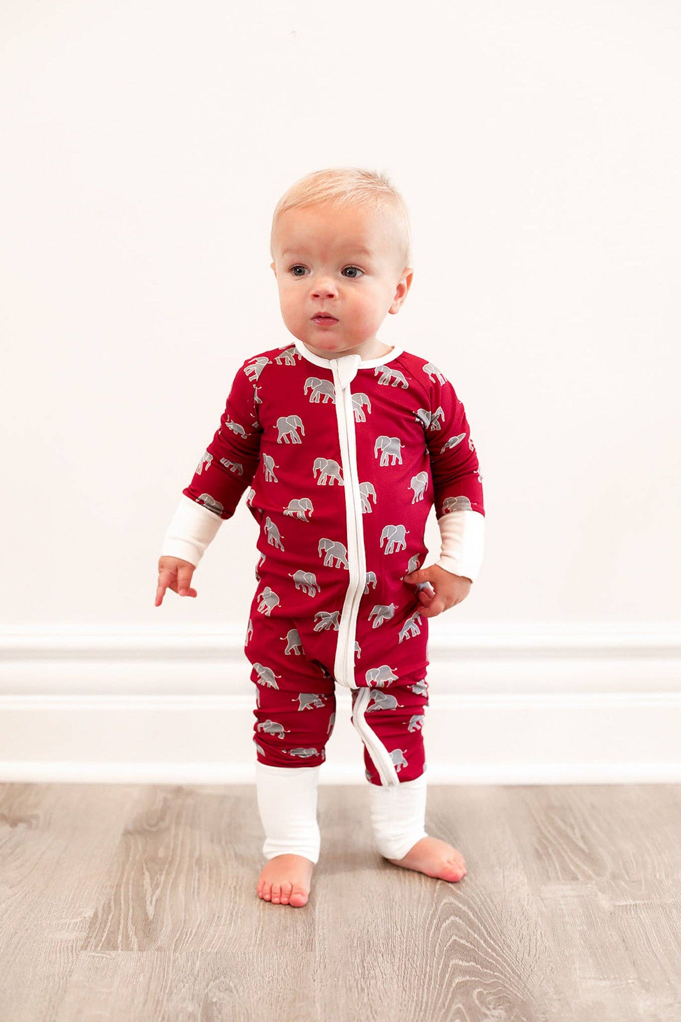 Elephant Double Zipper Bamboo Sleeper 