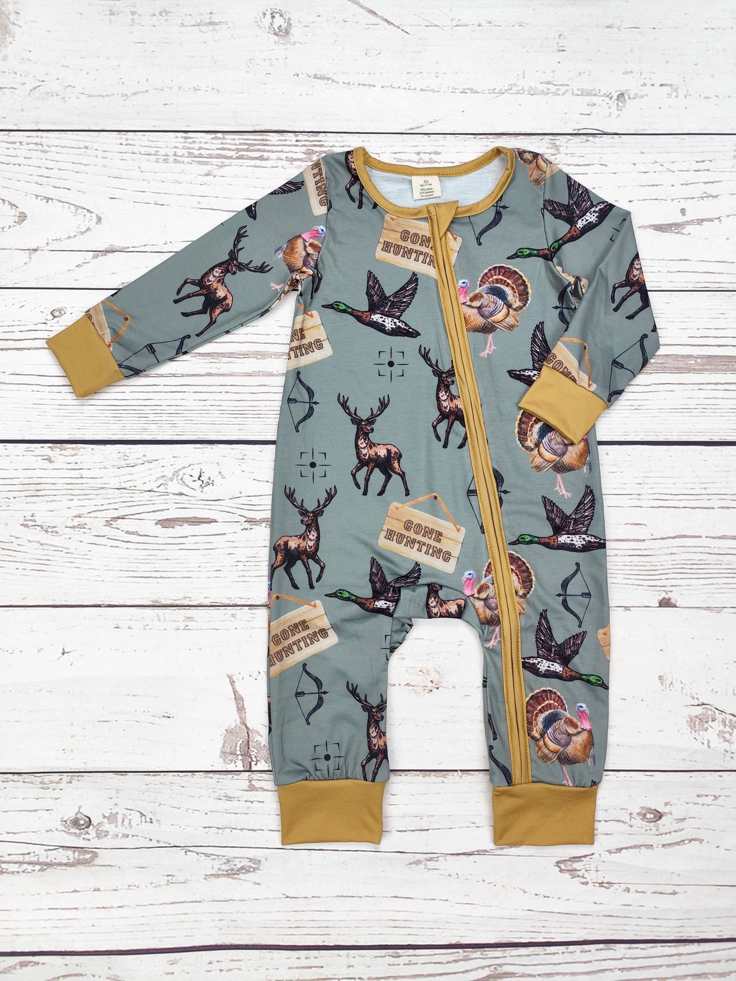 Baby Boy Gone Hunting Zippy Sleeper
